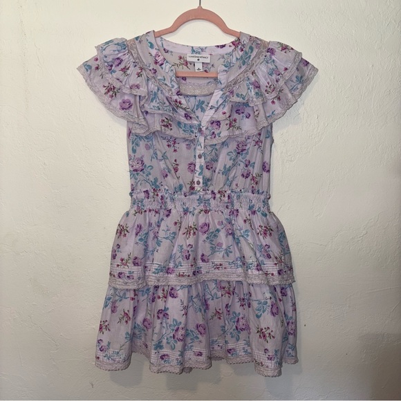 LoveShackFancy x Target Lou Tiered Floral Ruffle Mini Dress - Picture 4 of 8